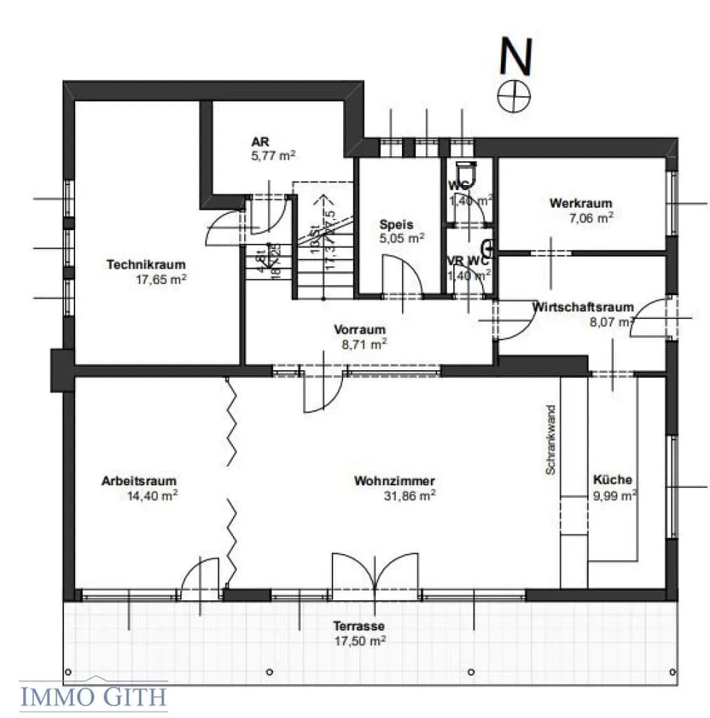 5-Zimmer-Haus kaufen in Mödling – 170 m², € 595.000 – Bild 44 von 45