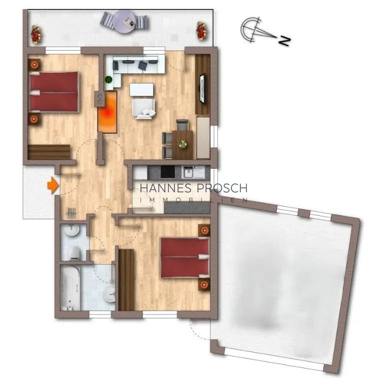 3-Zimmer-Wohnung mieten in Kitzbühel – 58,17 m², € 1.105 – Bild 7 von 7