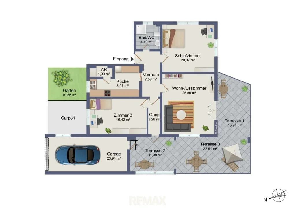 3-Zimmer-Wohnung kaufen in Graz – 88,28 m², € 270.000 – Bild 2 von 21
