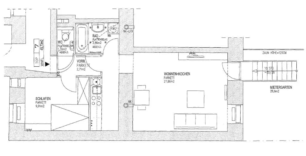 2-Zimmer-Wohnung kaufen in Wien – 45,74 m², € 341.000 – Bild 24 von 24