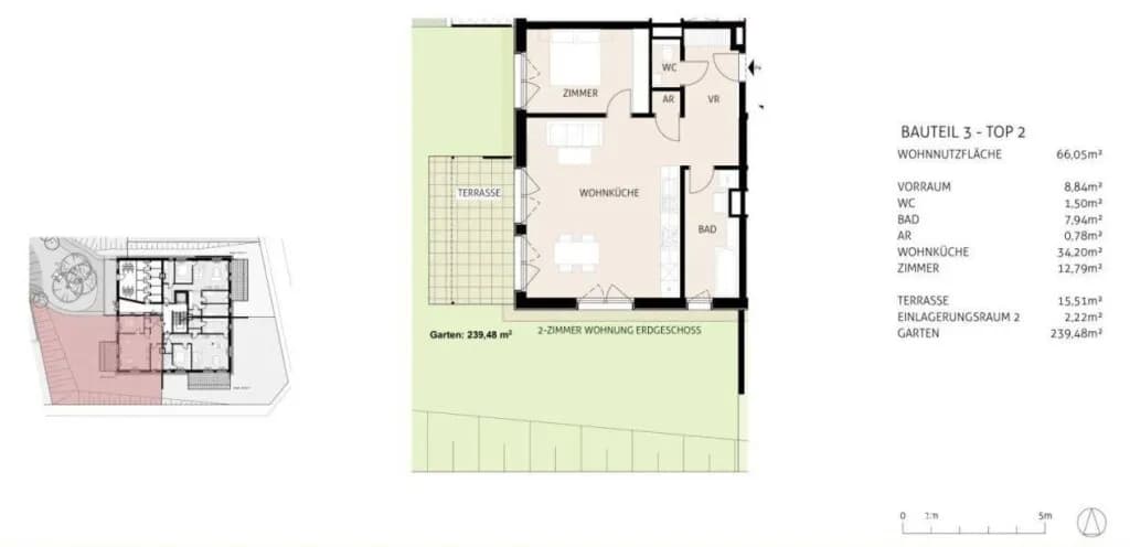2-Zimmer-Wohnung kaufen in Mödling – 60,05 m², € 433.000 – Bild 14 von 15