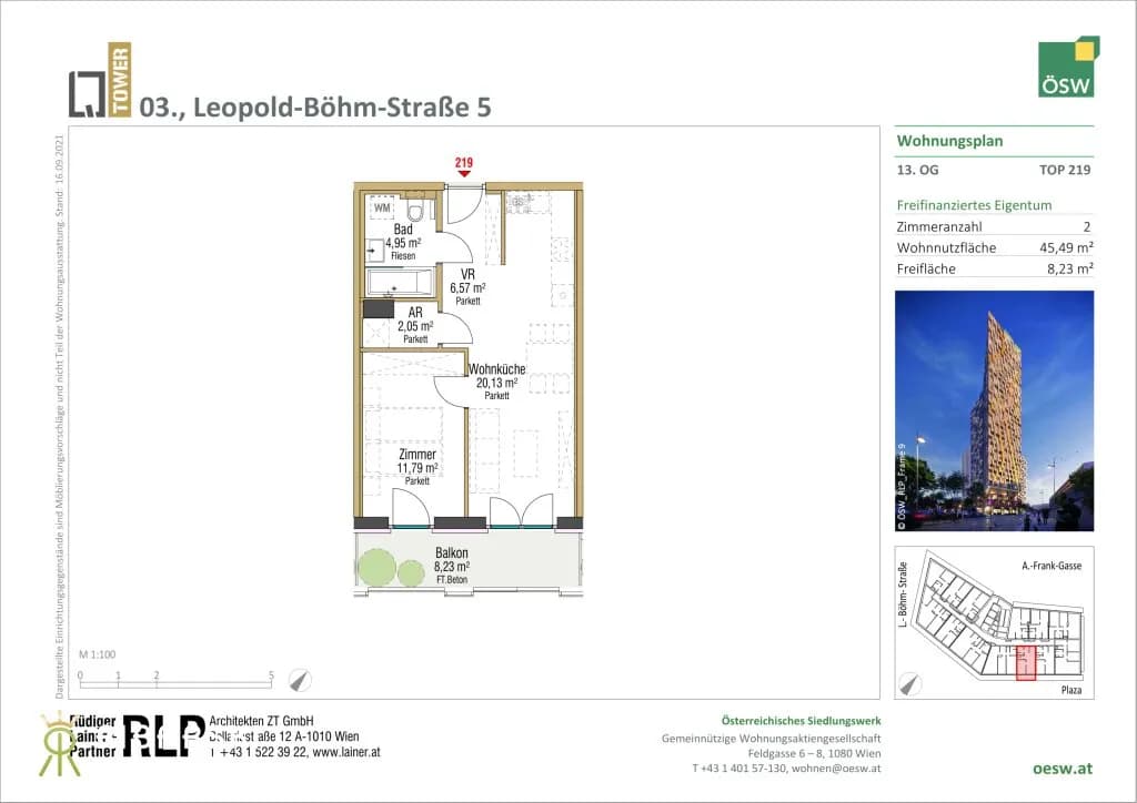 2-Zimmer-Wohnung kaufen in Wien – 45,49 m², € 420.000 – Bild 25 von 25
