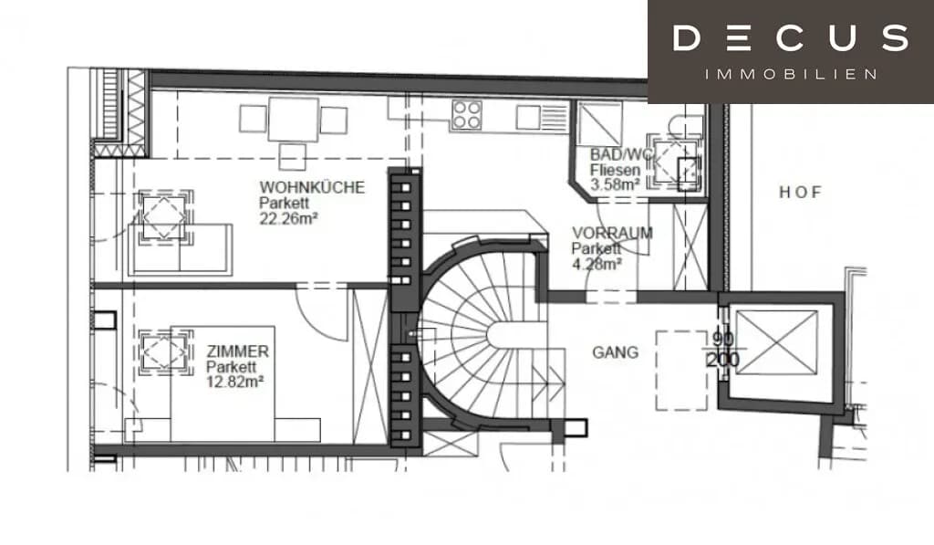 2-Zimmer-Wohnung mieten in Wien – 43 m², € 949 – Bild 11 von 11