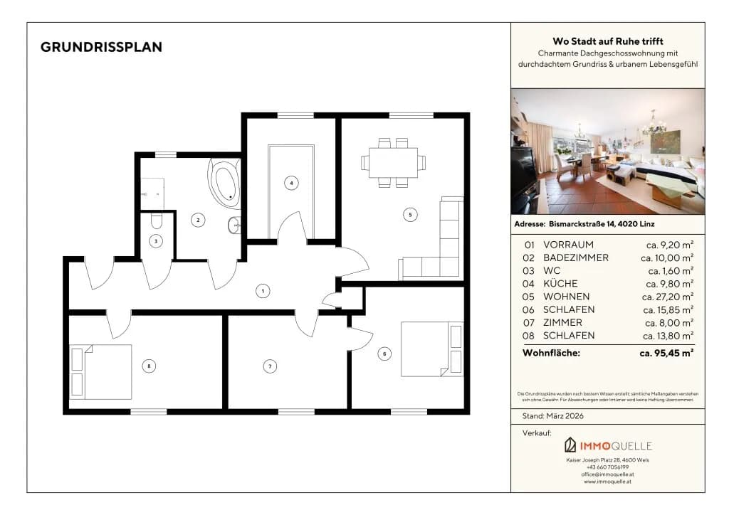 4-Zimmer-Wohnung kaufen in Linz – 95,45 m², € 295.000 – Bild 9 von 9