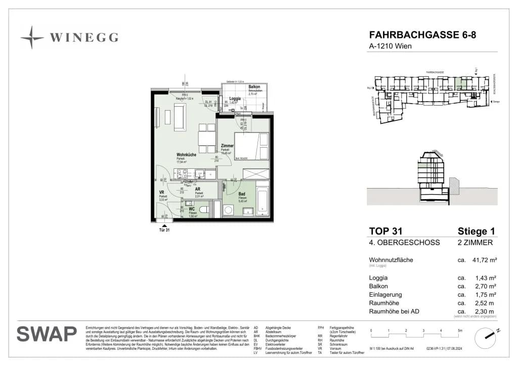2-Zimmer-Wohnung kaufen in Wien – 41,7 m², € 313.700 – Bild 24 von 24