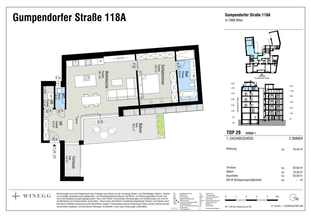 2-Zimmer-Wohnung kaufen in Wien – 76,4 m², € 890.000 – Bild 11 von 11