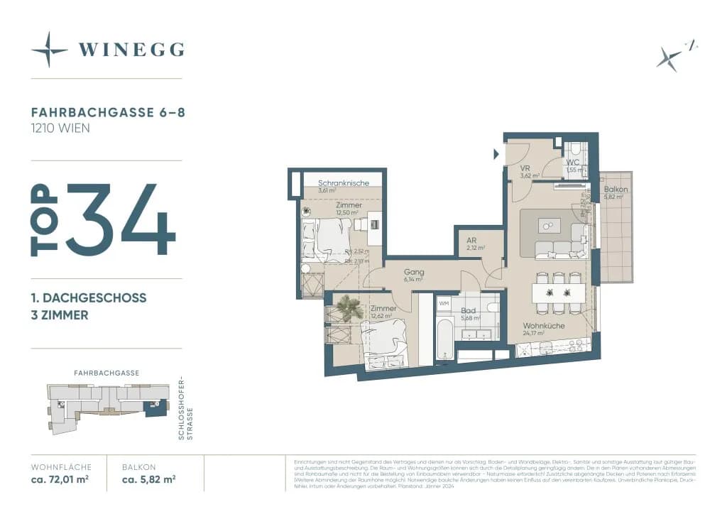 3-Zimmer-Wohnung kaufen in Wien – 72,01 m², € 543.100 – Bild 25 von 25