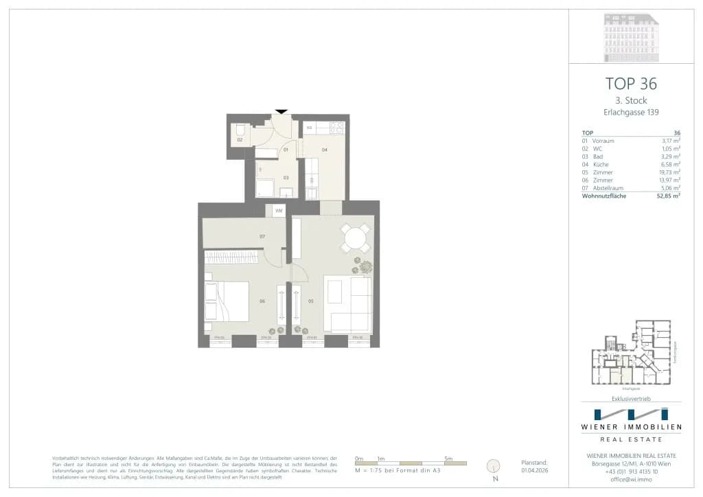 2-Zimmer-Wohnung kaufen in Wien – 52,85 m², € 146.640 – Bild 9 von 11