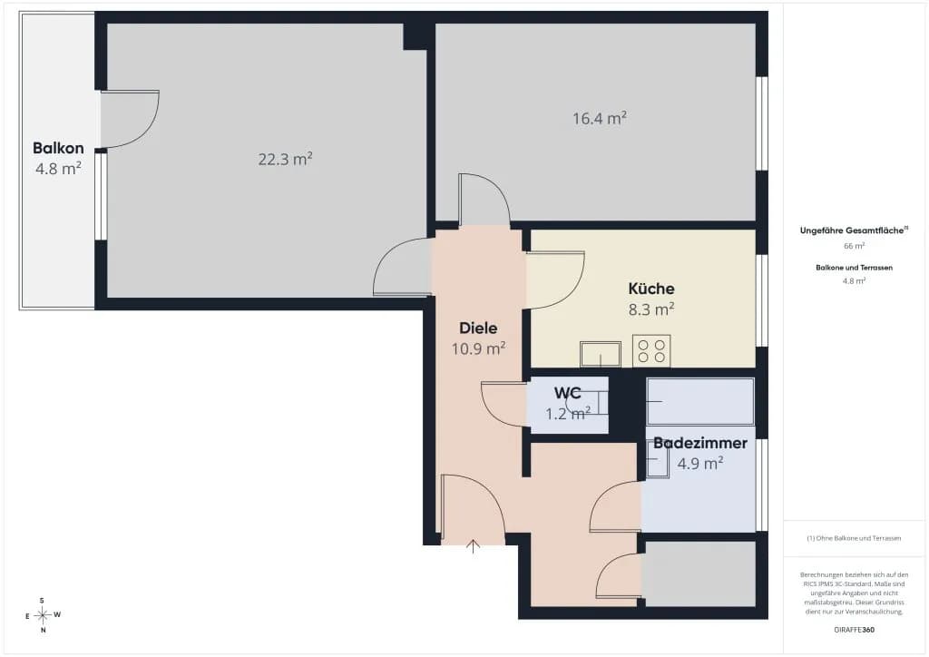 2-Zimmer-Wohnung kaufen in Wien – 66 m², € 249.000 – Bild 14 von 14
