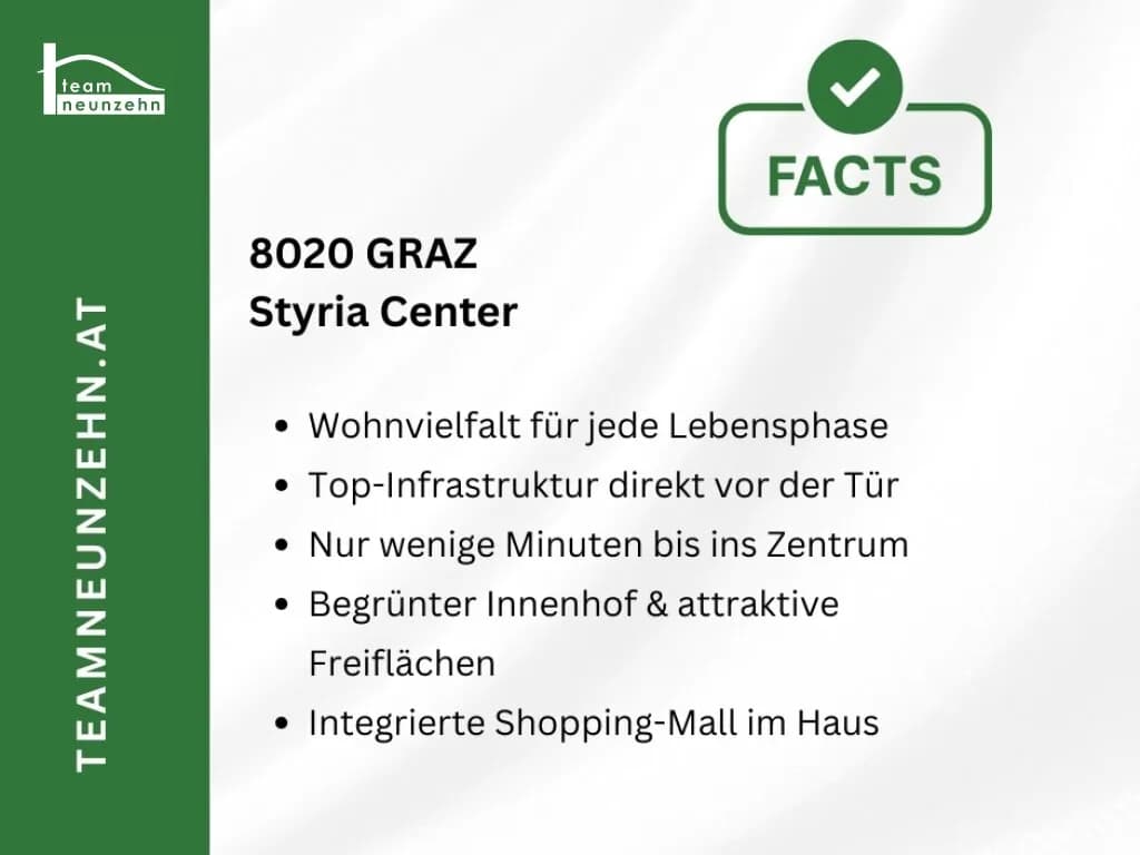 2-Zimmer-Wohnung mieten in Graz – 52,78 m², € 829 – Bild 13 von 22