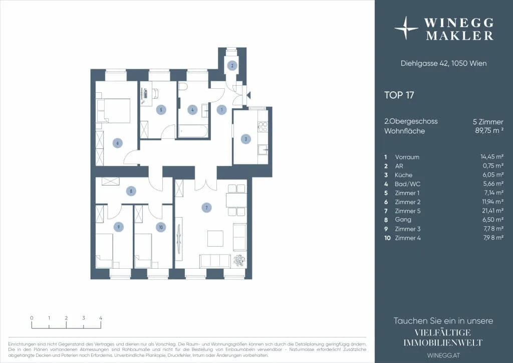 4-Zimmer-Wohnung kaufen in Wien – 89,75 m², € 399.000 – Bild 19 von 20