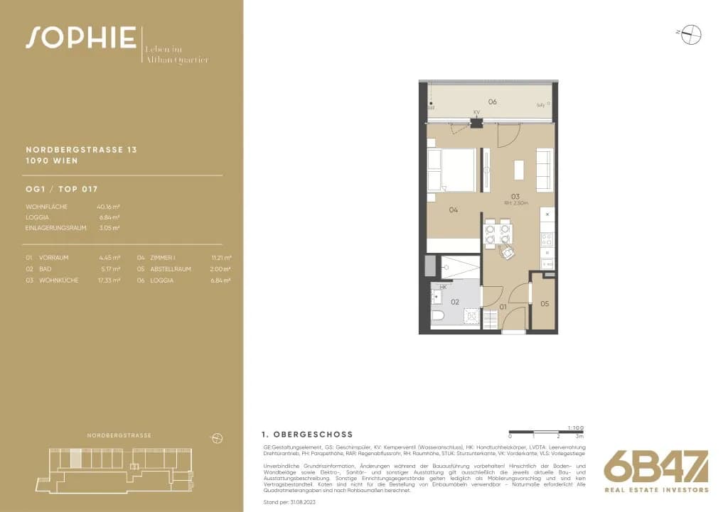 2-Zimmer-Wohnung kaufen in Wien – 40,13 m², € 345.000 – Bild 13 von 13