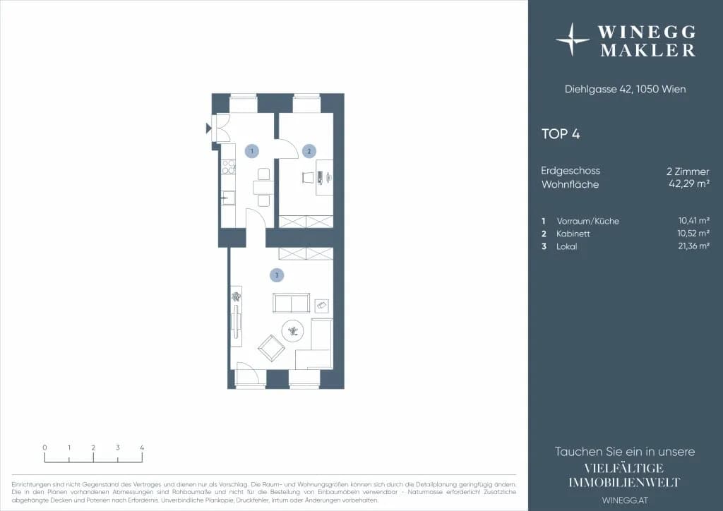 2-Zimmer-Wohnung kaufen in Wien – 42,29 m², € 179.000 – Bild 16 von 18