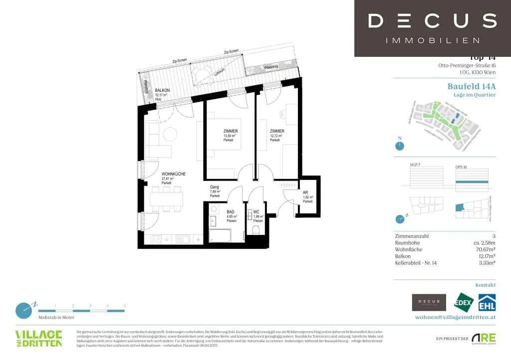 3-Zimmer-Wohnung kaufen in Wien – 70,67 m², € 559.000 – Bild 10 von 10
