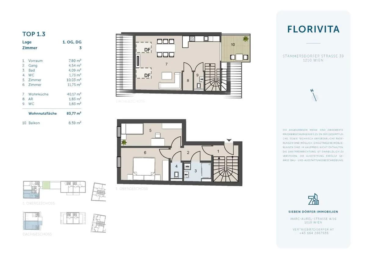 3-Zimmer-Wohnung kaufen in Wien – 83,77 m², € 562.000 – Bild 3 von 8