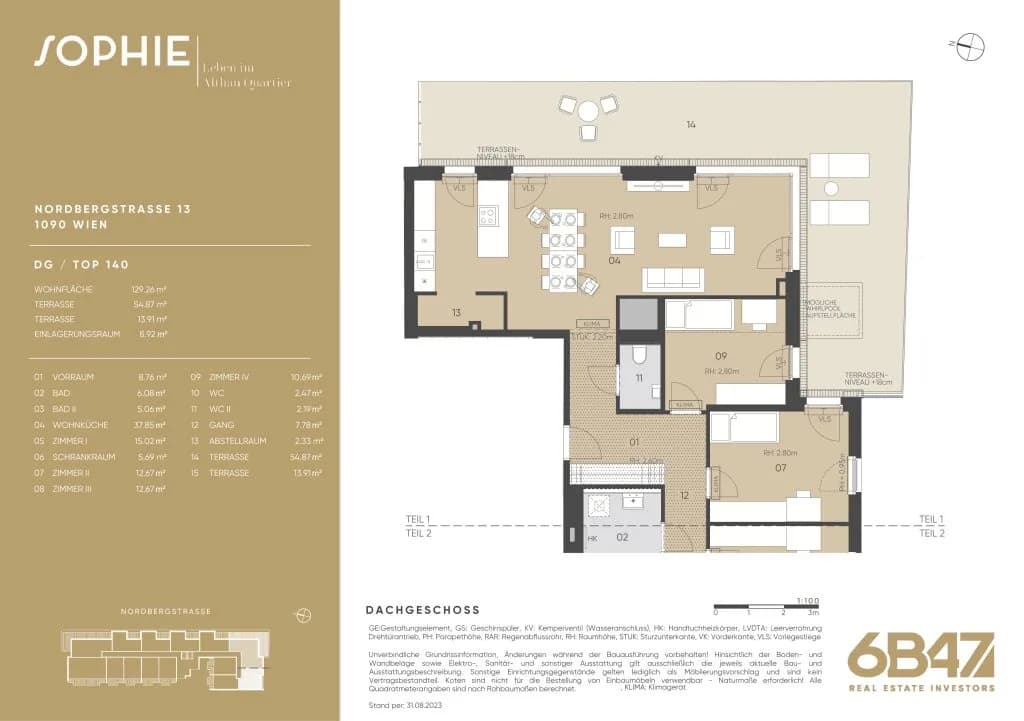 5-Zimmer-Wohnung kaufen in Wien – 129,26 m², € 1.800.000 – Bild 14 von 15