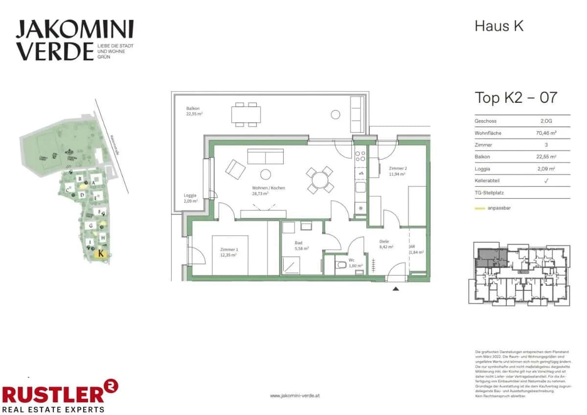 3-Zimmer-Wohnung kaufen in Graz – 68,48 m², € 345.000 – Bild 12 von 16