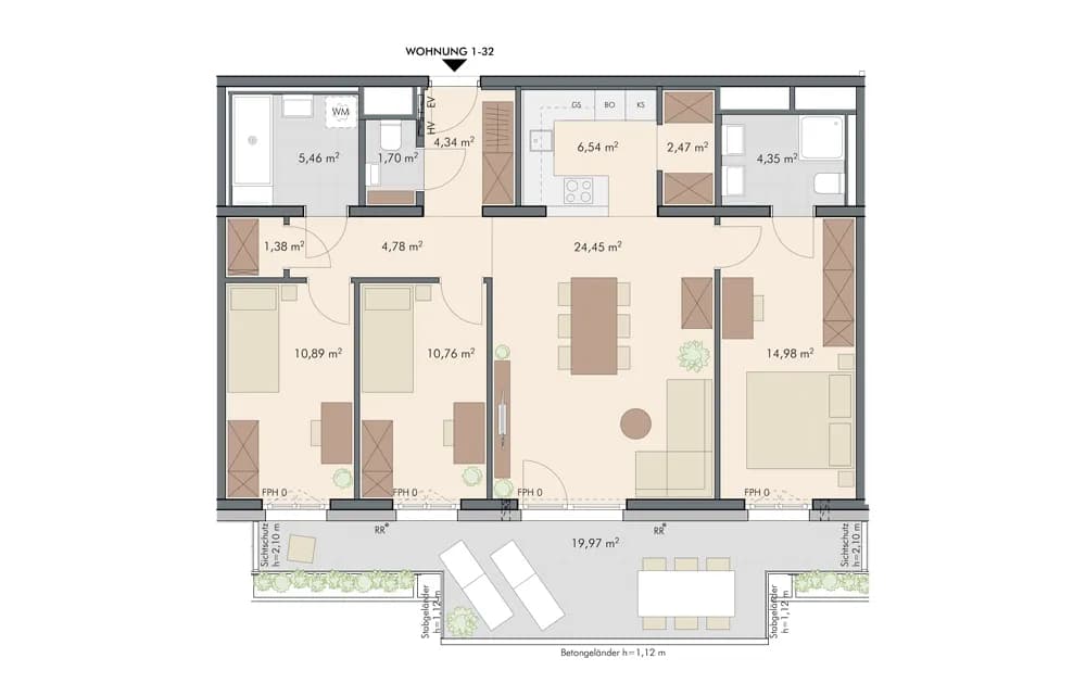 4-Zimmer-Wohnung kaufen in Wien – 92,1 m², € 570.000 – Bild 19 von 19