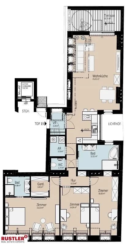 4-Zimmer-Wohnung kaufen in Wien – 132,4 m², € 1.299.000 – Bild 21 von 22