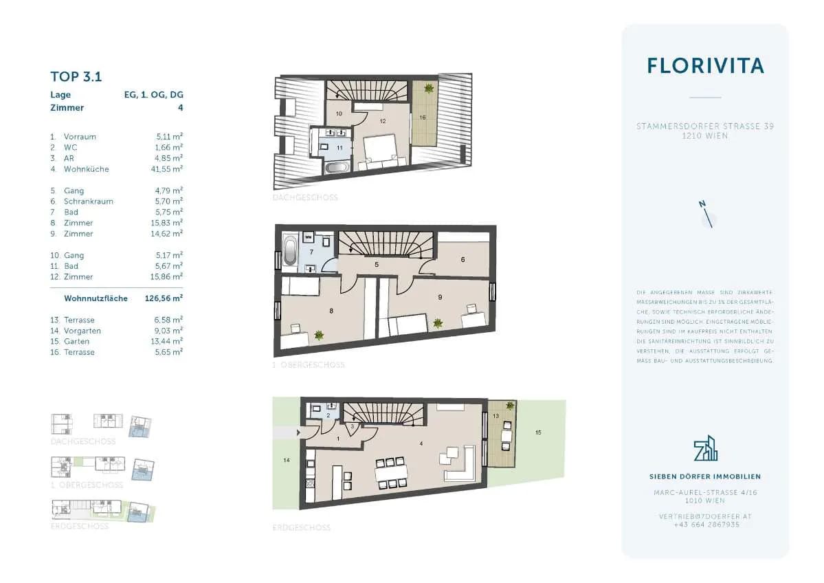 4-Zimmer-Wohnung kaufen in Wien – 126,56 m², € 877.000 – Bild 2 von 8