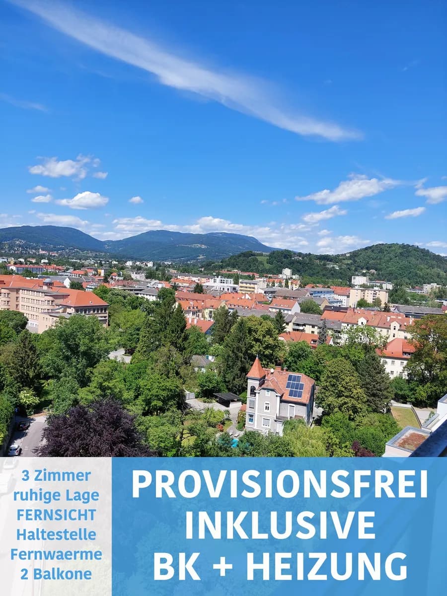 3-Zimmer-Wohnung mieten in Graz – 92 m², € 1.200 – Bild 1 von 13