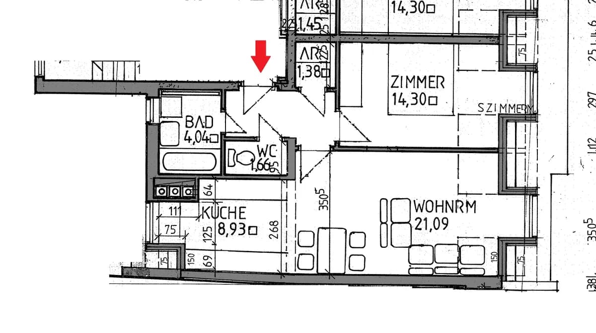 2-Zimmer-Wohnung mieten in Murtal – 55,6 m², € 547 – Bild 2 von 2