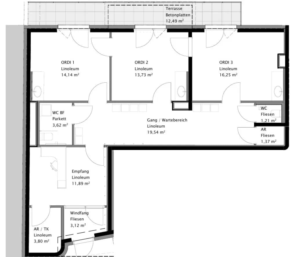 Gewerbeimmobilie mieten in Wien – 89 m², € 2.100 – Bild 9 von 9