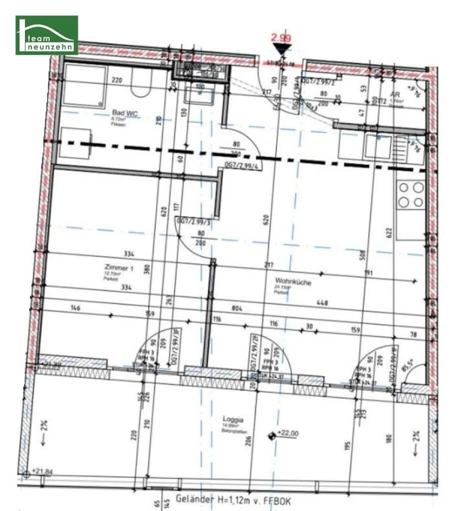 2-Zimmer-Wohnung mieten in Graz – 45,09 m², € 785 – Bild 15 von 15