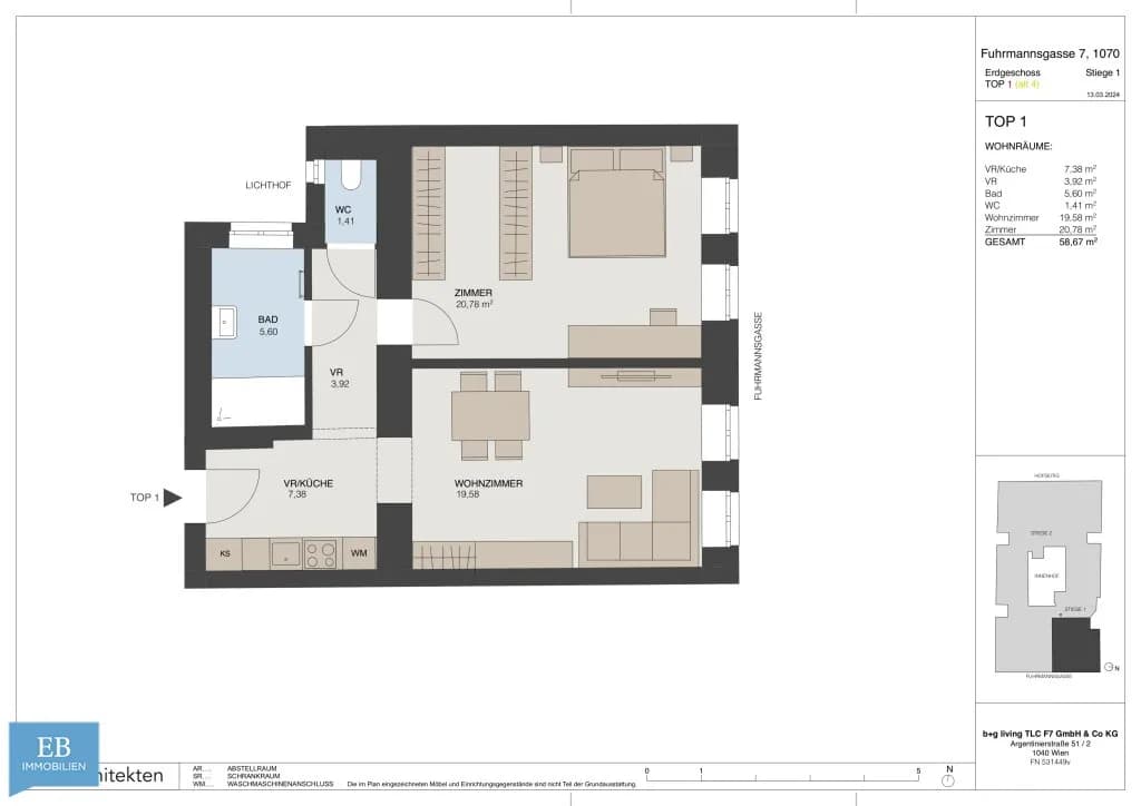 2-Zimmer-Wohnung kaufen in Wien – 58,67 m², € 549.000 – Bild 11 von 11