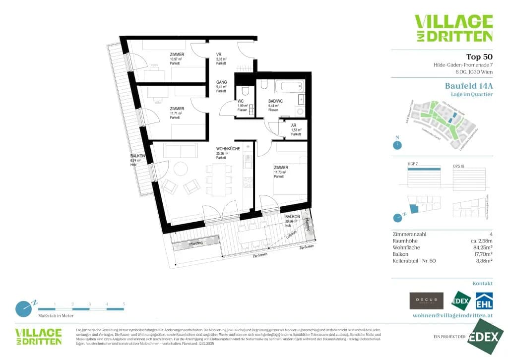 4-Zimmer-Wohnung kaufen in Wien – 84,25 m², € 769.000 – Bild 11 von 11