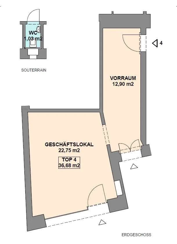 Gewerbeimmobilie mieten in Wien – 37 m², € 791 – Bild 6 von 7