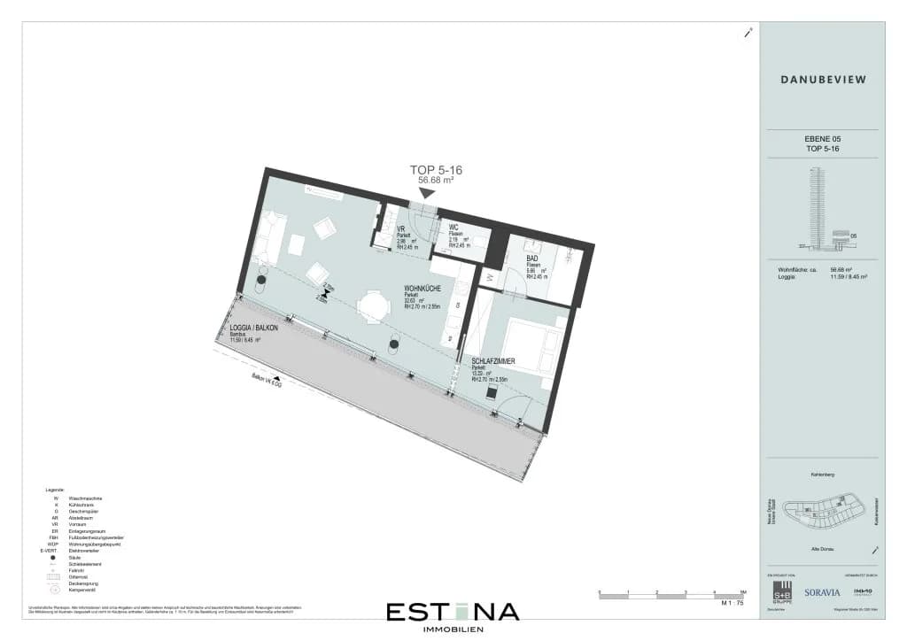 2-Zimmer-Wohnung mieten in Wien – 56,9 m², € 1.671 – Bild 13 von 13