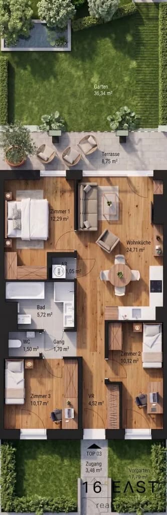 4-Zimmer-Wohnung kaufen in Wien – 71,78 m², € 433.845 – Bild 8 von 8