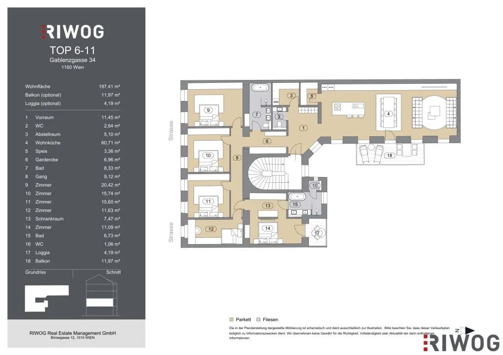 6-Zimmer-Wohnung kaufen in Wien – 197,41 m², € 662.000 – Bild 22 von 22