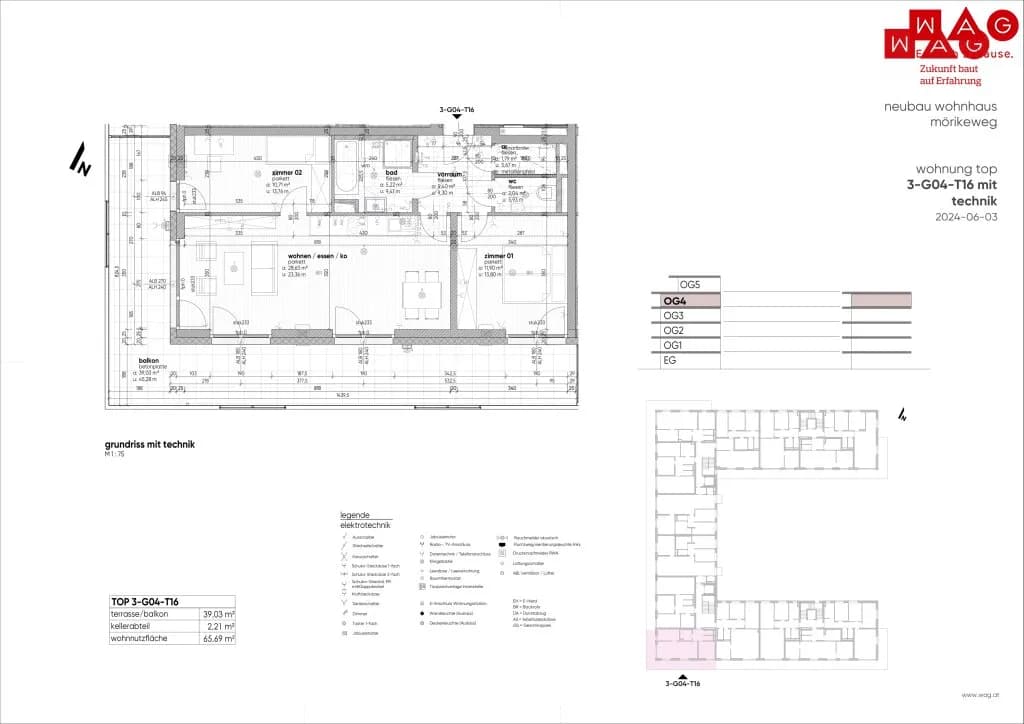 3-Zimmer-Wohnung kaufen in Linz – 65,69 m², € 472.330 – Bild 25 von 25