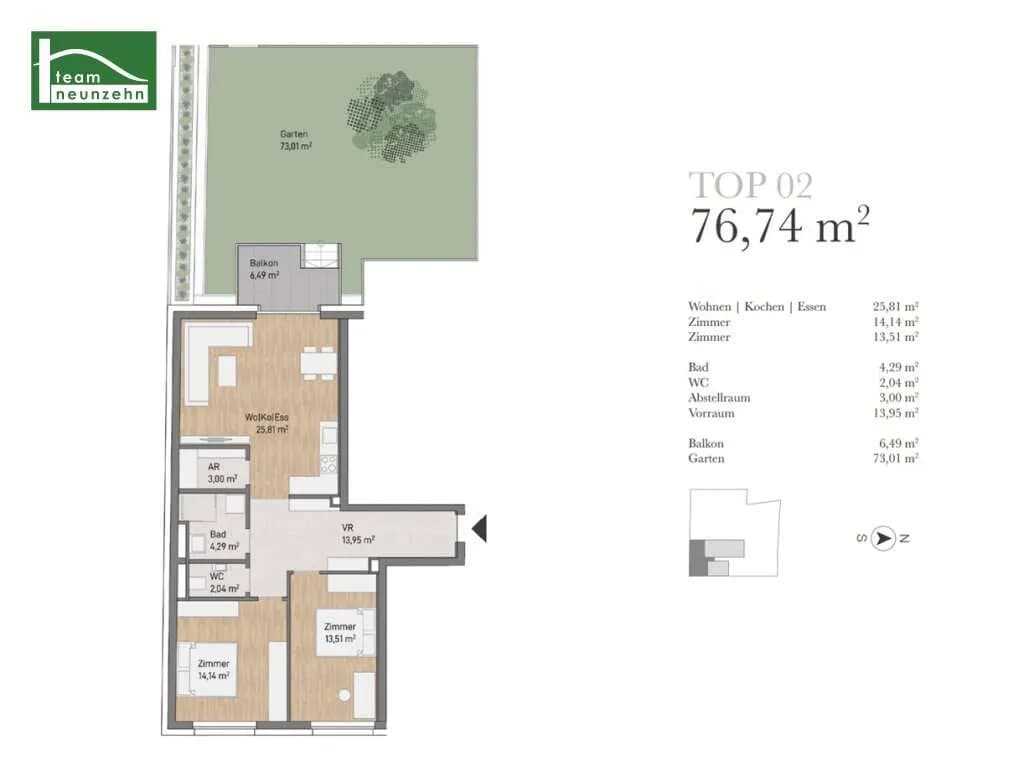 Immobilie kaufen in Graz – 76,74 m², € 405.801 – Bild 8 von 8