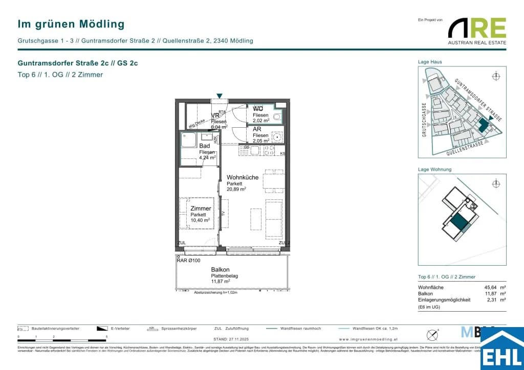 Immobilie kaufen in Mödling – 45,64 m², € 267.000 – Bild 8 von 8