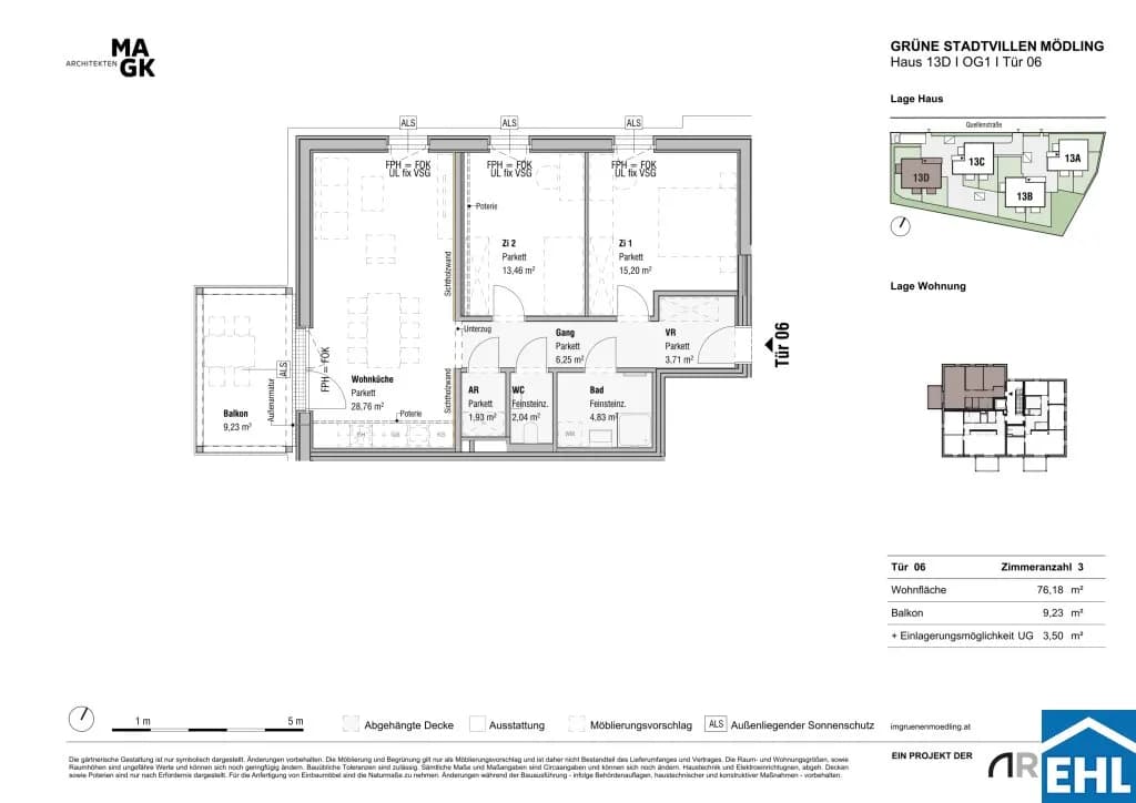 3-Zimmer-Wohnung kaufen in Mödling – 76,18 m², € 550.000 – Bild 21 von 21
