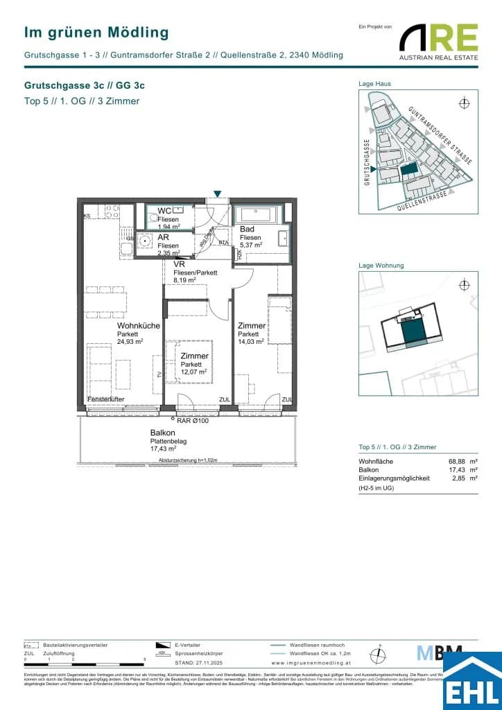 Immobilie kaufen in Mödling – 68,88 m², € 404.950 – Bild 9 von 9