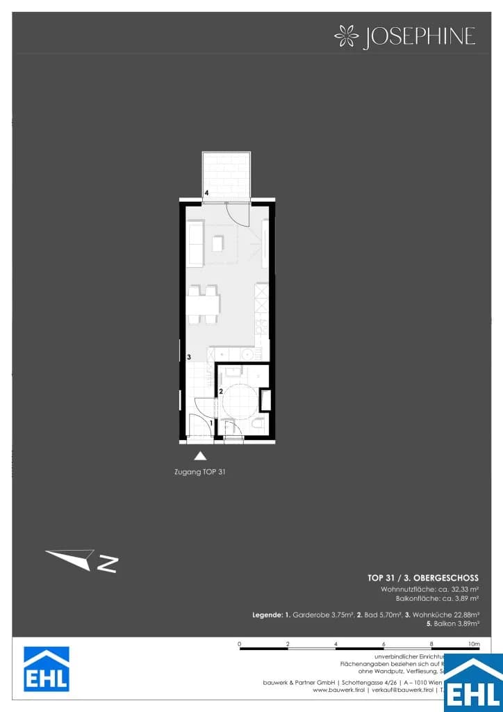 1-Zimmer-Wohnung kaufen in Wien – 32,33 m², € 295.500 – Bild 9 von 9