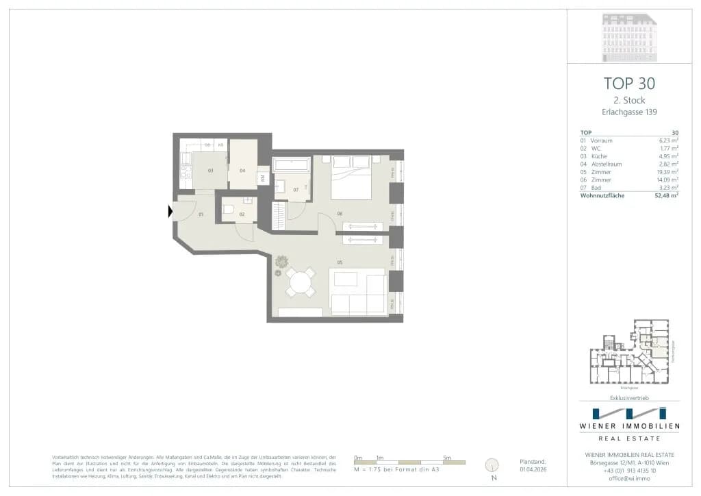 2-Zimmer-Wohnung kaufen in Wien – 52,48 m², € 236.160 – Bild 16 von 18