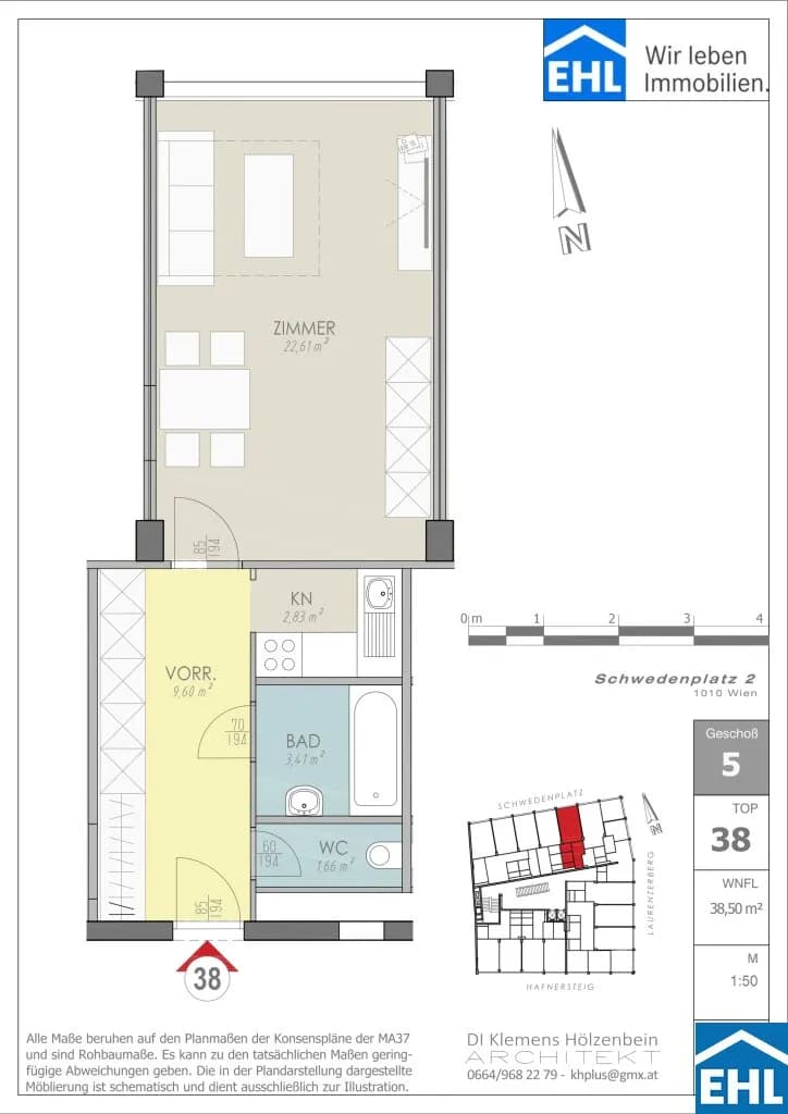 Immobilie kaufen in Wien – 38,5 m², € 260.000 – Bild 41 von 41