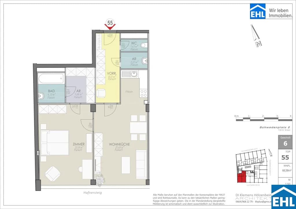 Immobilie kaufen in Wien – 68,58 m², € 490.000 – Bild 37 von 37