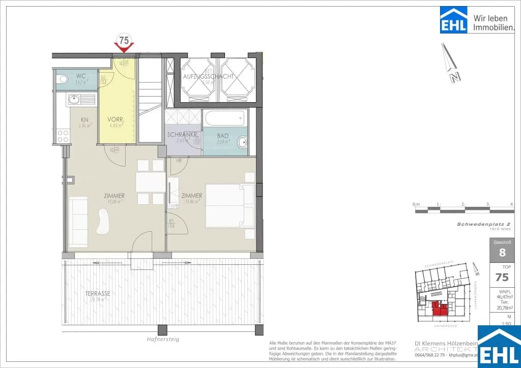 Immobilie kaufen in Wien – 46,47 m², € 699.000 – Bild 18 von 18