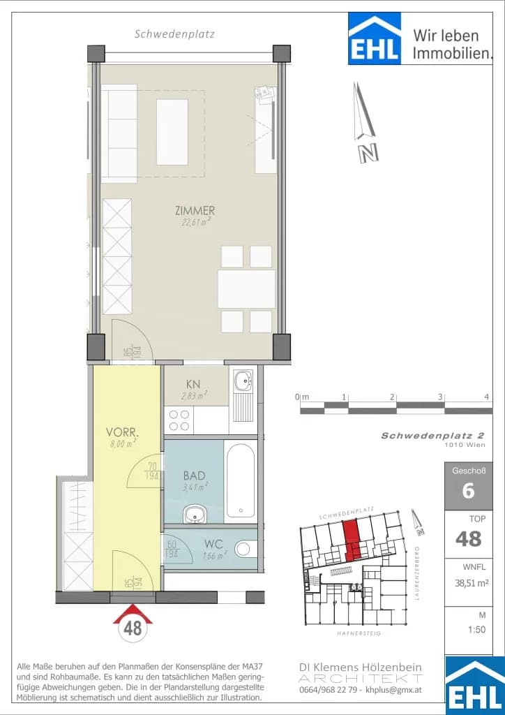 Immobilie kaufen in Wien – 38,51 m², € 449.000 – Bild 16 von 16