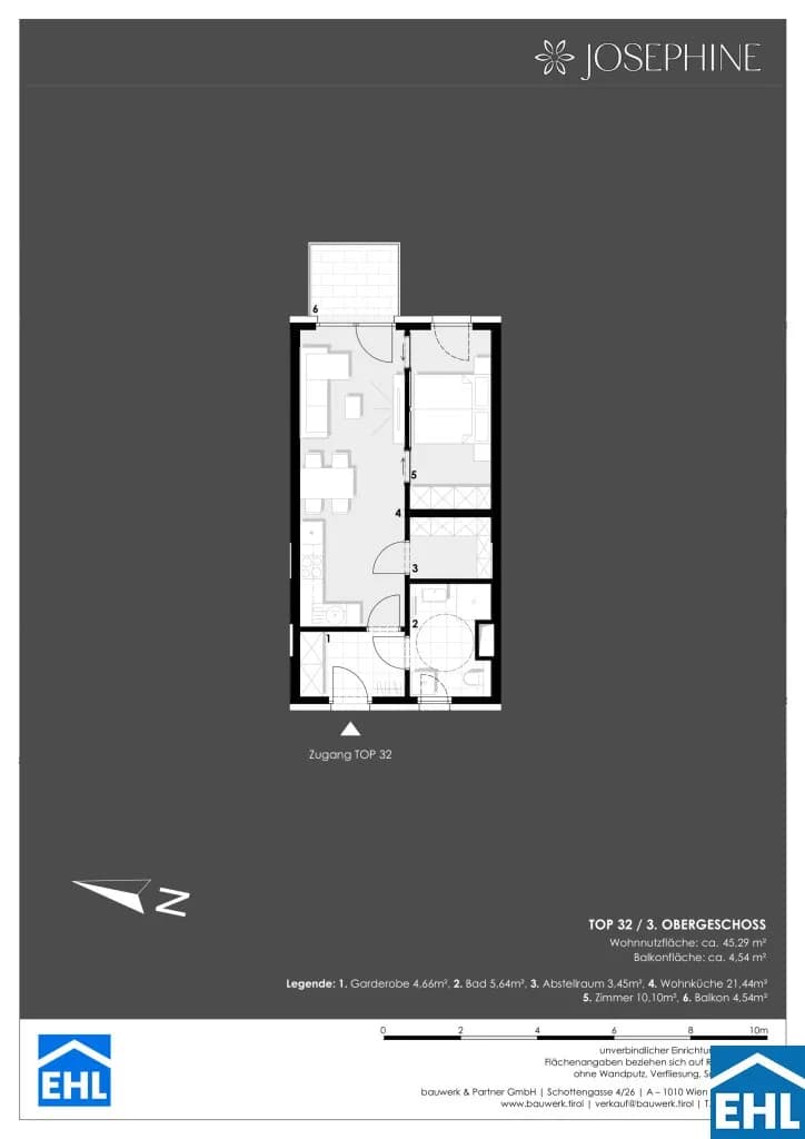 Immobilie kaufen in Wien – 45,29 m², € 384.200 – Bild 11 von 11