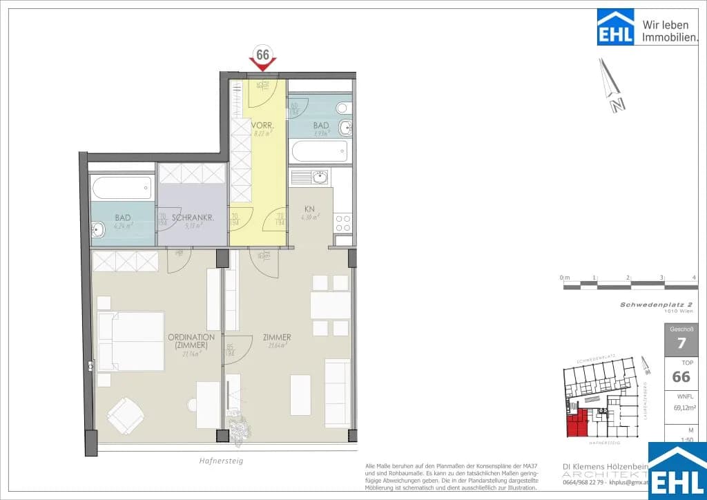 Immobilie kaufen in Wien – 69,12 m², € 490.000 – Bild 37 von 38