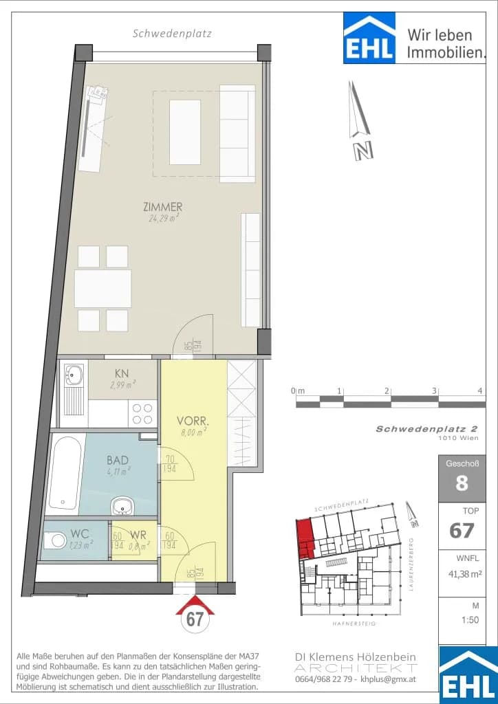 Immobilie kaufen in Wien – 41,42 m², € 480.000 – Bild 17 von 17