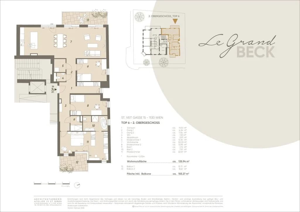 4-Zimmer-Wohnung kaufen in Wien – 135,94 m², € 1.375.400 – Bild 6 von 6