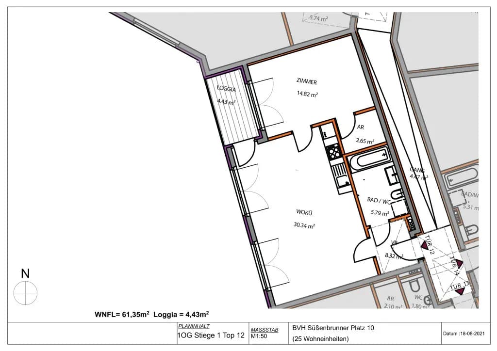 2-Zimmer-Wohnung kaufen in Wien – 56,37 m², € 286.990 – Bild 4 von 4